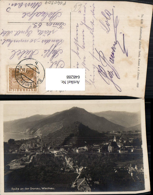 648288,Foto Ak Spitz a. d. Donau Wachau Ansicht