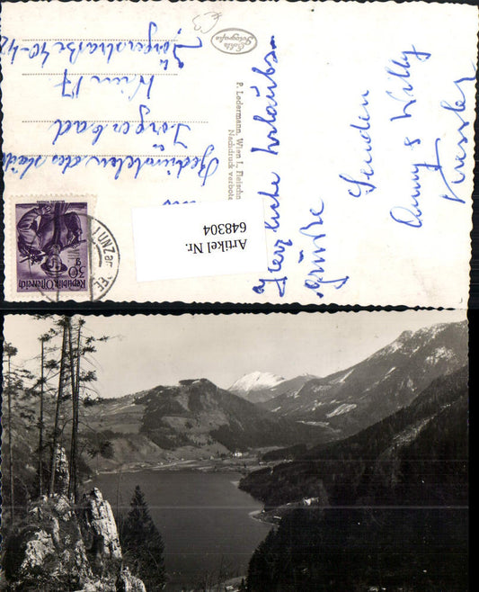 648304,Foto Ak Lunzersee geg. Ötscher Lunz a. See
