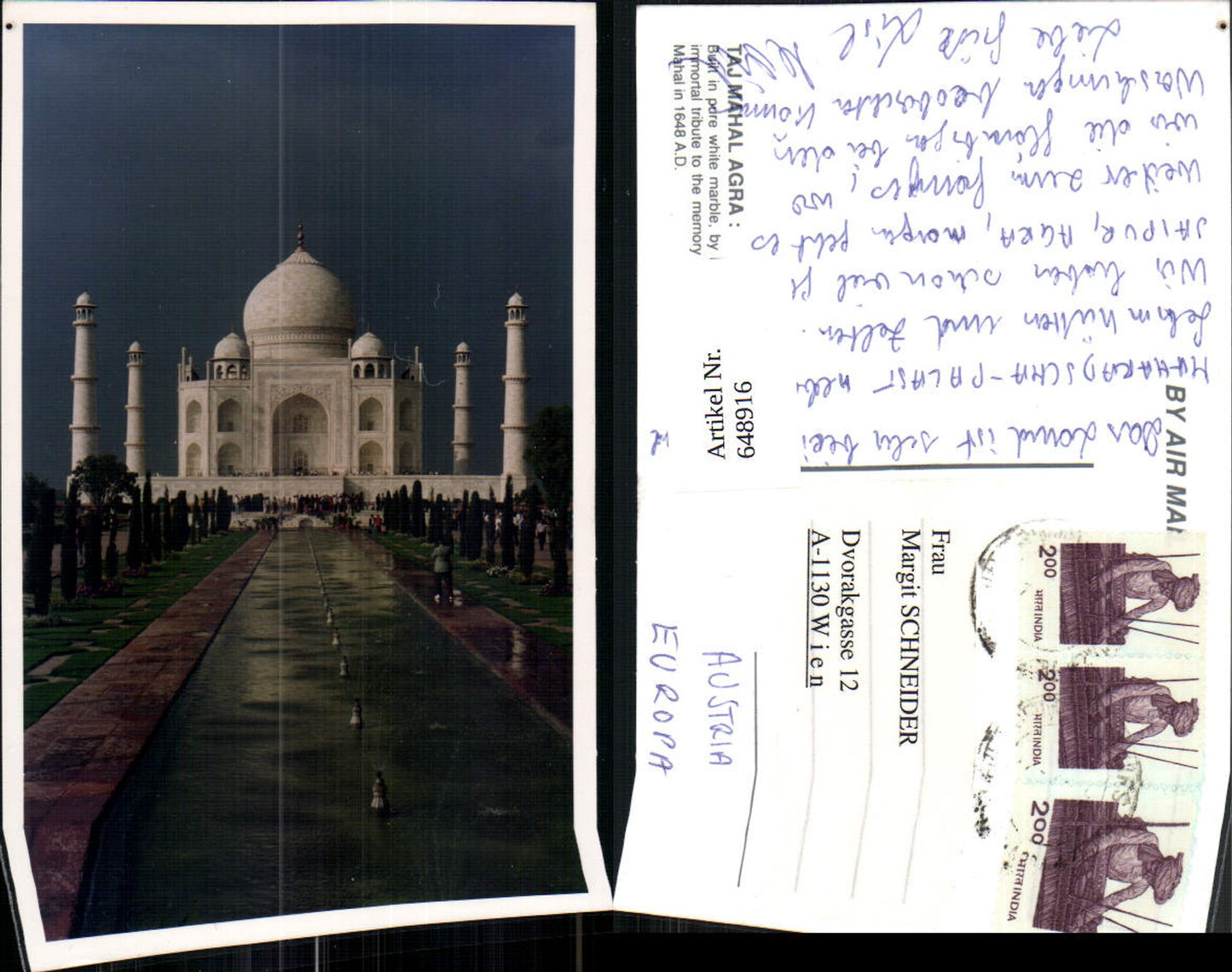 648916,Taj Mahal Agra Indien Tempel