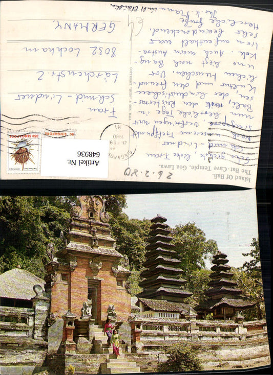648936,Island of Bali The Bat-Cave Temple Goa Lawa Tempel Indonesien