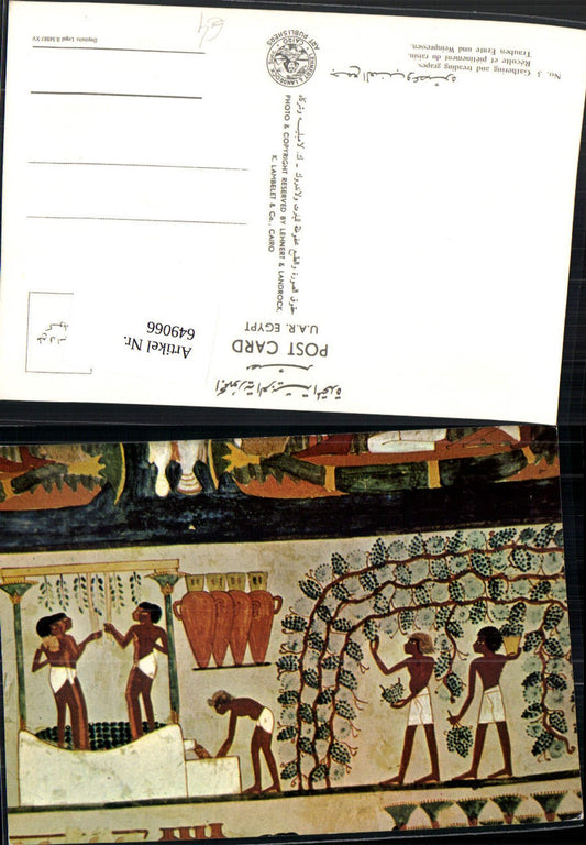 649066,Egypt Ägypten Gathering and treading grapes Trauben Ernte u. Weinpressen