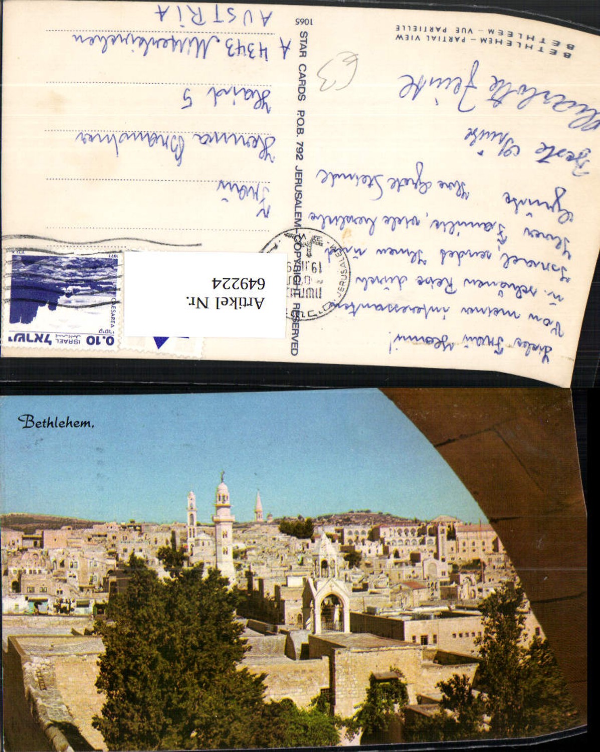 649224,Bethlehem Partial View Israel