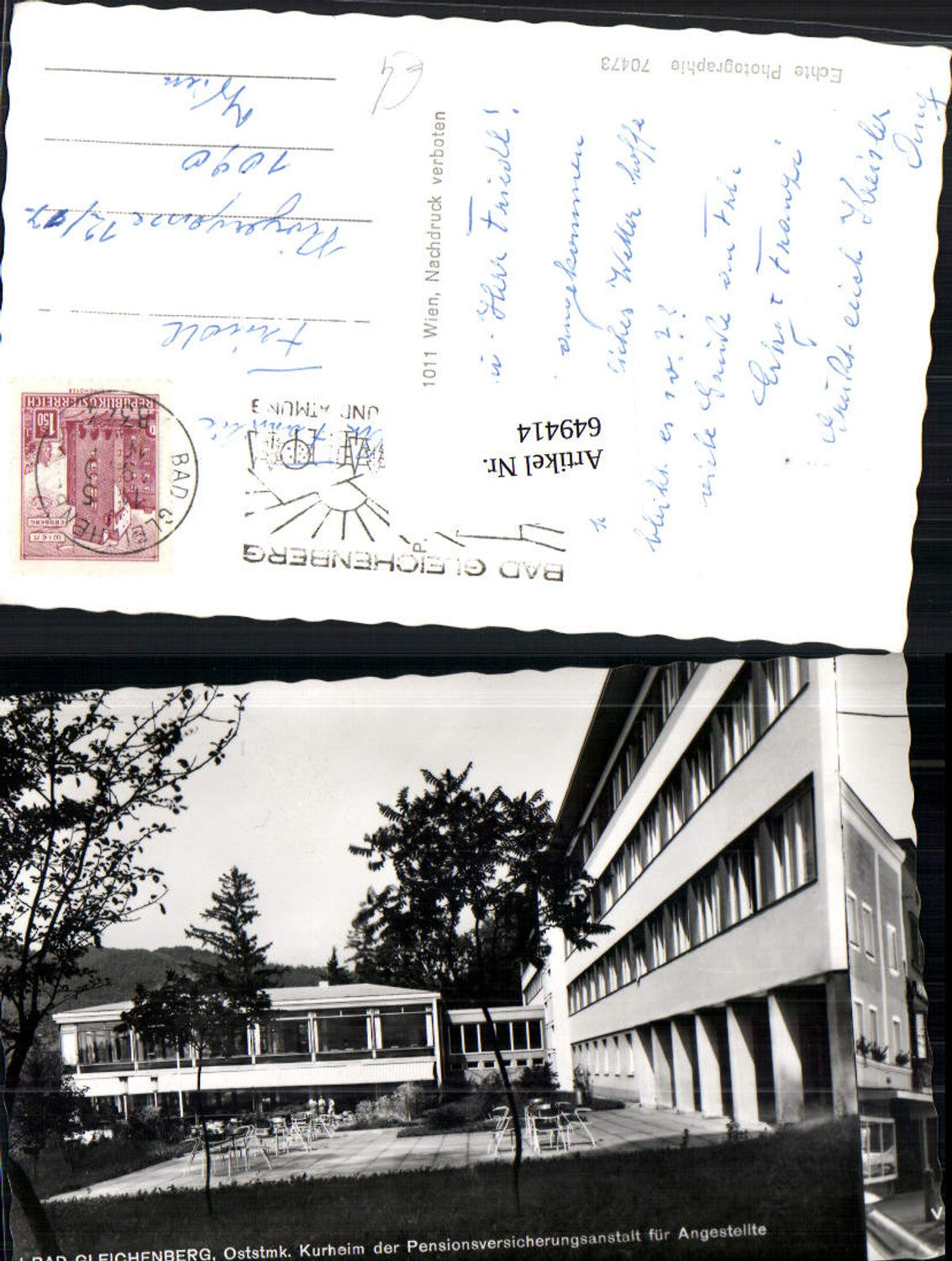 Alte Ansichtskarte – Old Postcard