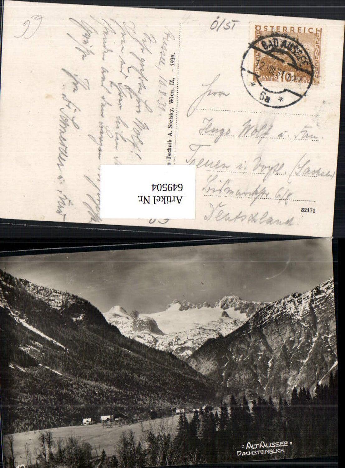 Alte Ansichtskarte – Old Postcard