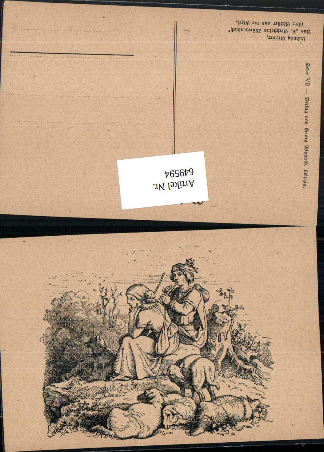 Ludwig Richter L. Bechsteins Märchenbuch Märchen Der Müller und die Nixe
