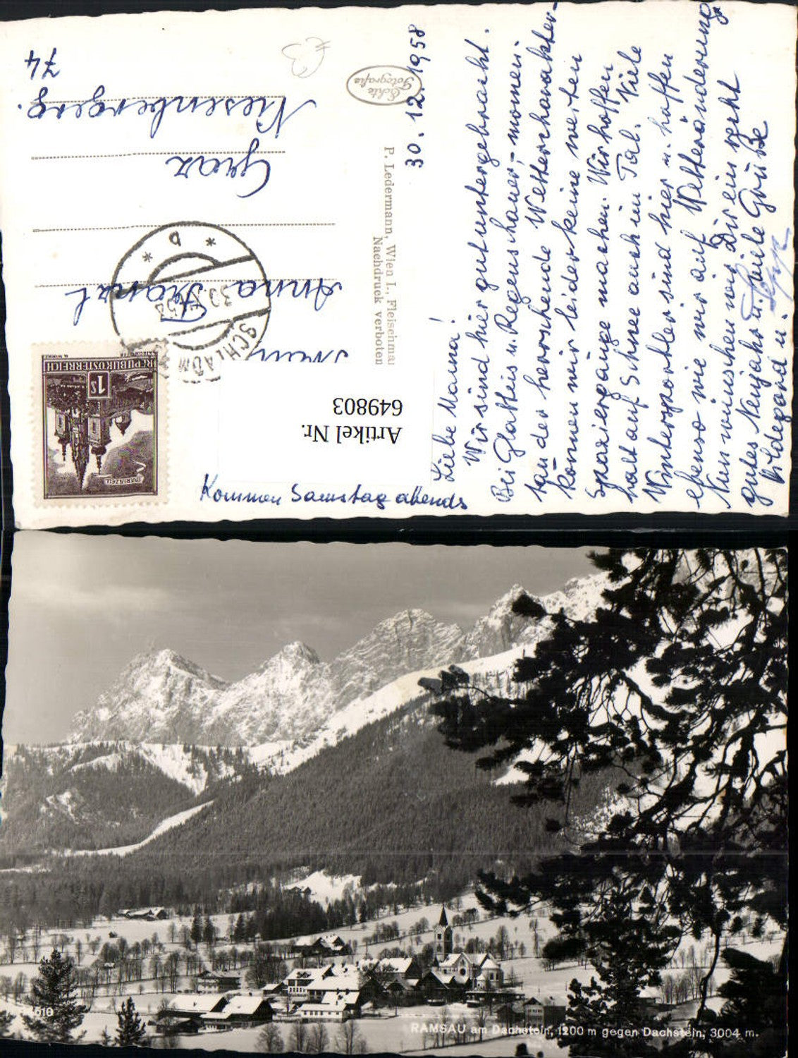 Alte Ansichtskarte – Old Postcard