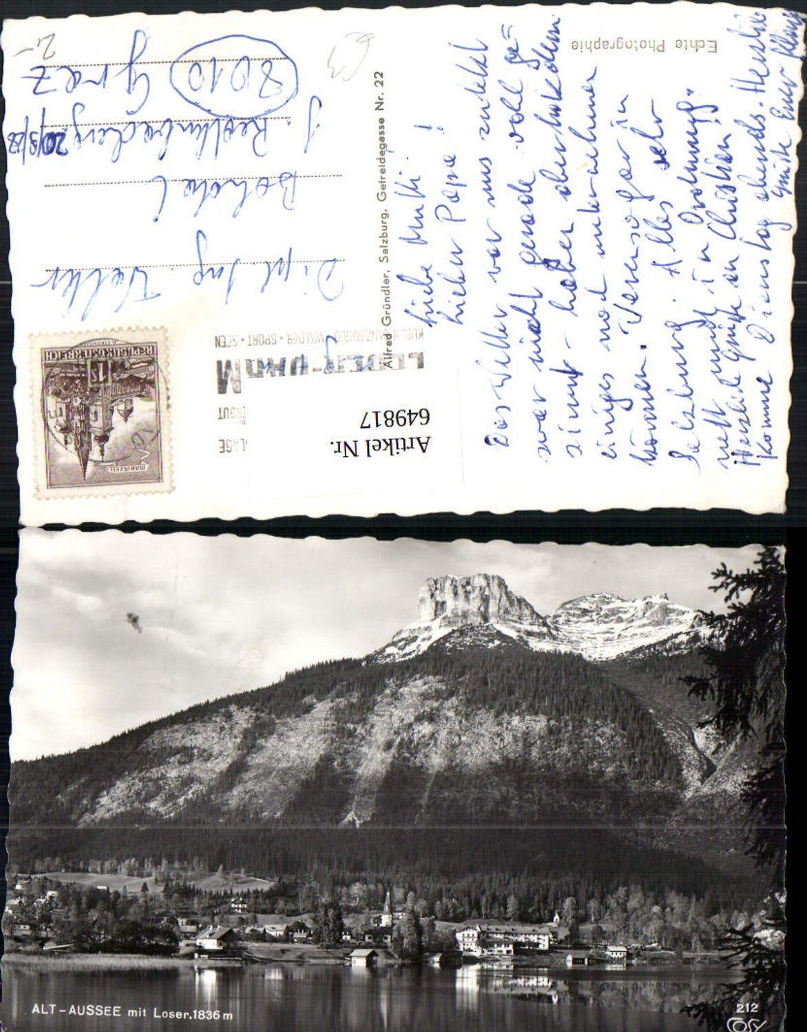 Alte Ansichtskarte – Old Postcard