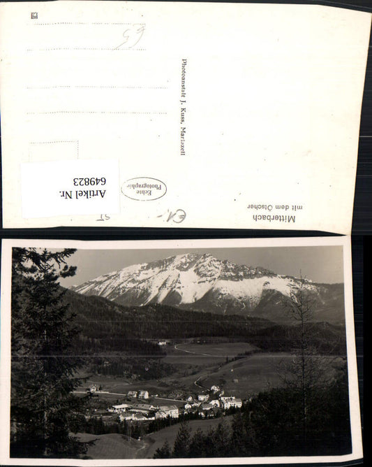 649823,Foto Ak Mitterbach am Erlaufsee m. d. Ötscher