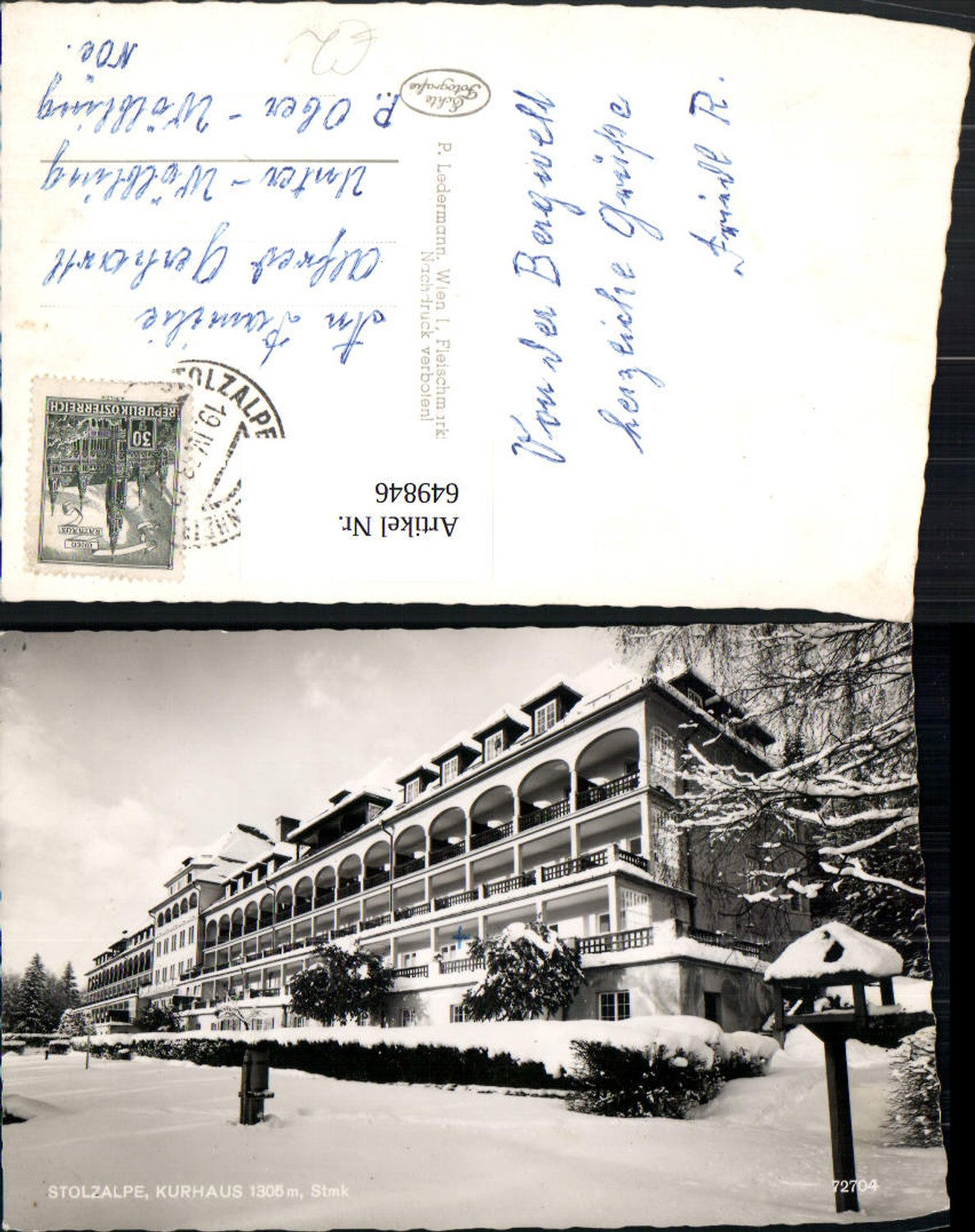 Alte Ansichtskarte – Old Postcard