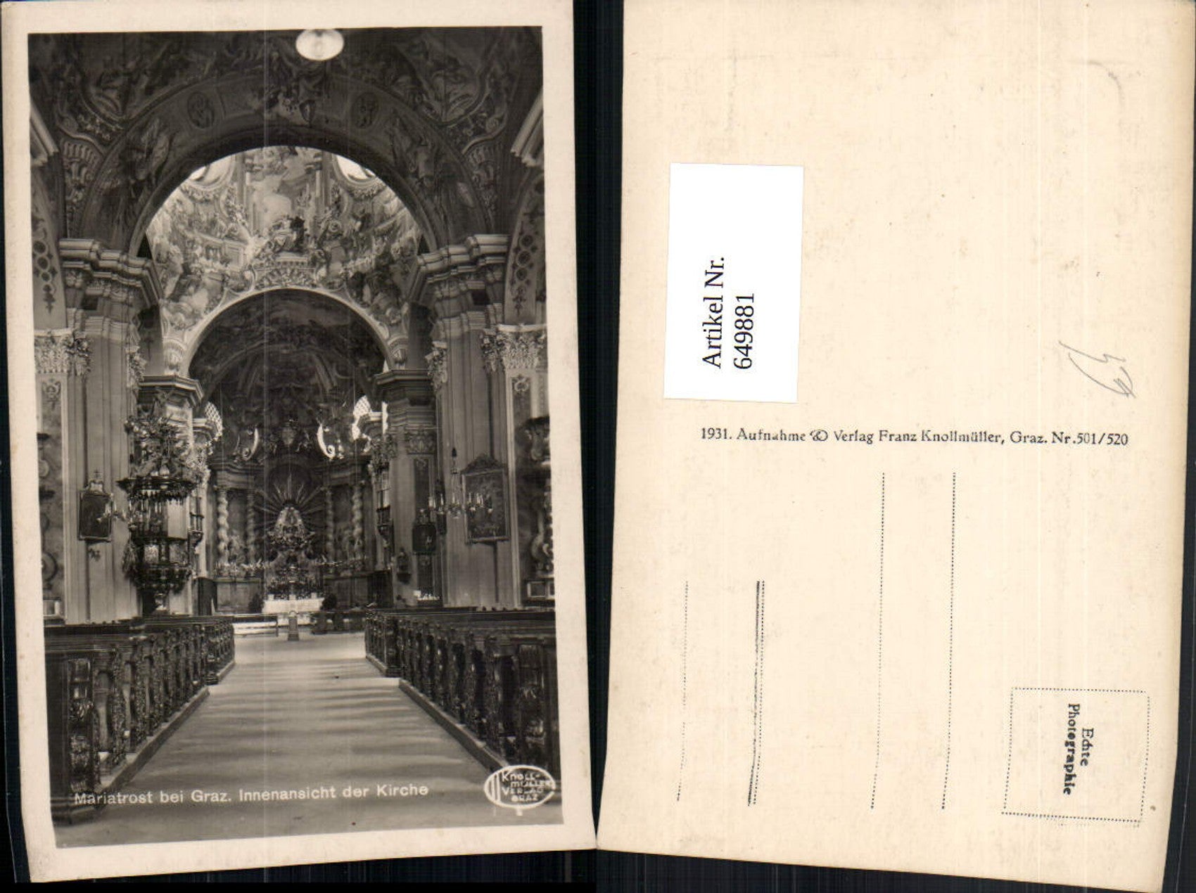 Alte Ansichtskarte – Old Postcard