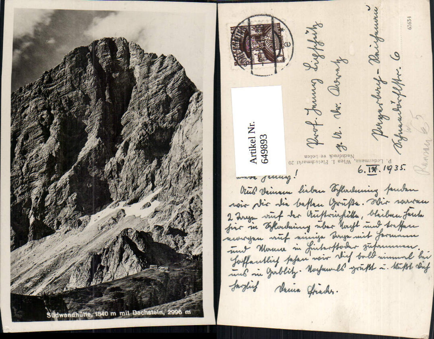 Alte Ansichtskarte – Old Postcard