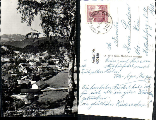 650180,Foto Ak St. Aegyd am Neuwalde mit Göller