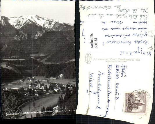 650181,Foto Ak St. Aegyd am Neuwalde mit Göller