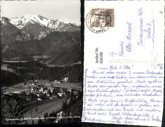650188,Foto Ak St. Aegyd am Neuwalde mit Göller