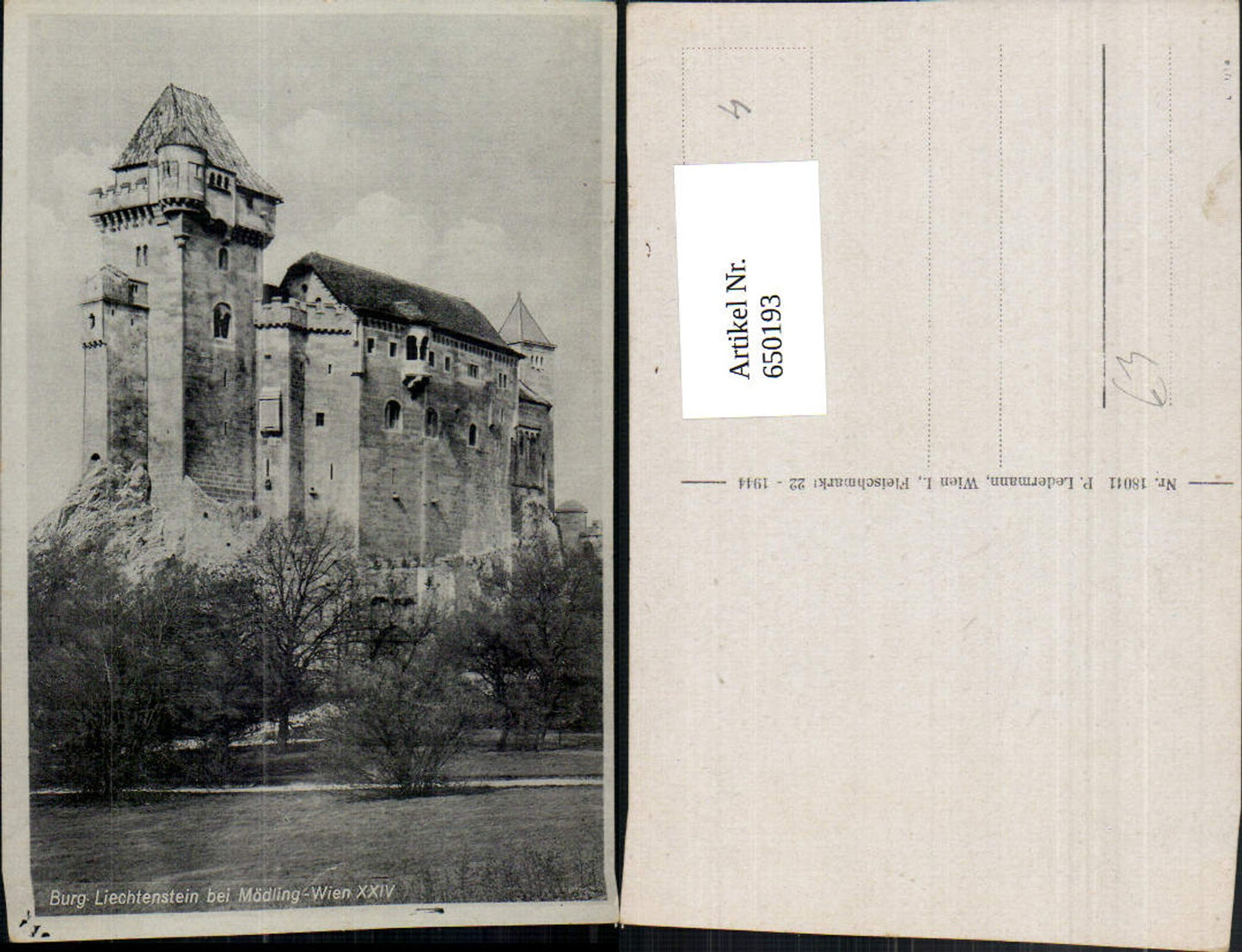 650193,Maria Enzersdorf Burg Liechtenstein b. Mödling