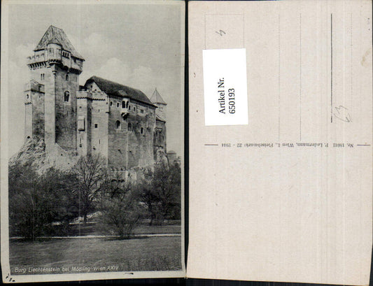 650193,Maria Enzersdorf Burg Liechtenstein b. Mödling