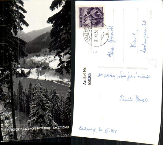 650208,Foto Ak Lackenhof am Ötscher Gaming Winteransicht