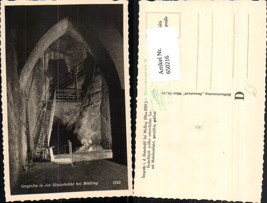 650216,Foto Ak Seegrotte Hinterbrühl b. Mödling