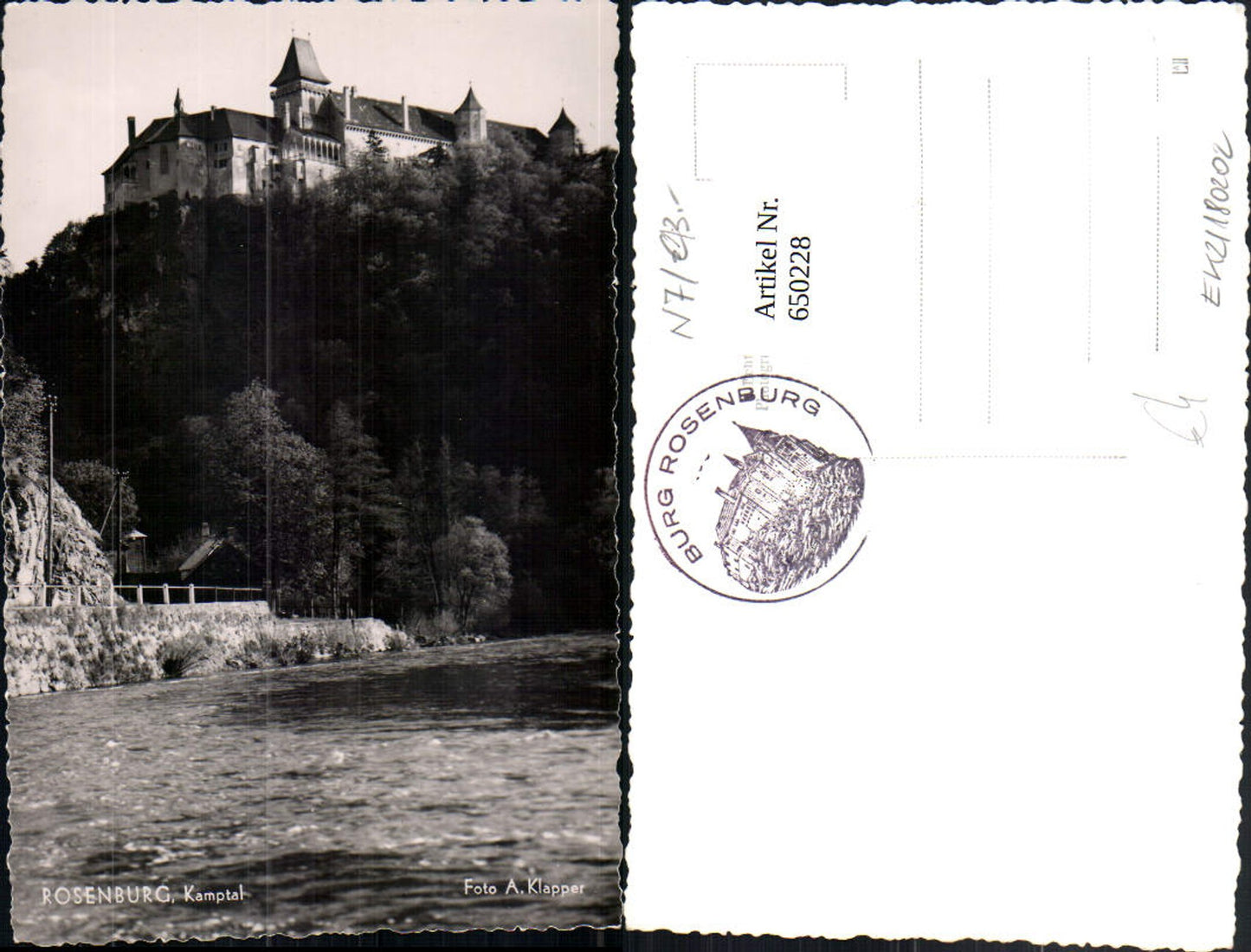 650228,Foto Ak Rosenburg Kamptal Rosenburg-Mold