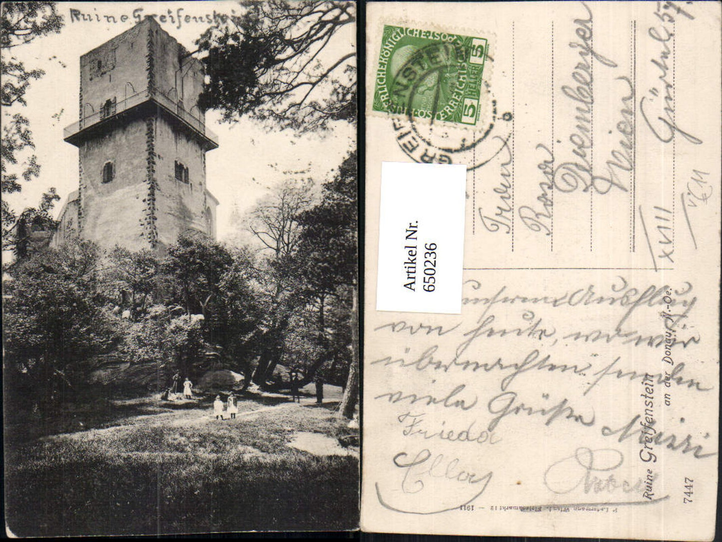 650236,Ruine Greifenstein a. d. Donau St. Andrä-Wördern pub P. Ledermann 7447