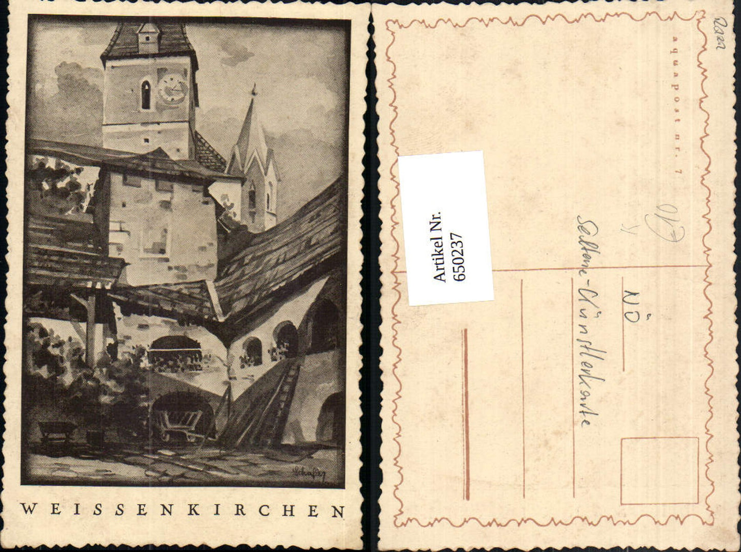 650237,Künstler Ak Schafler Weissenkirchen Weißenkirchen in der Wachau