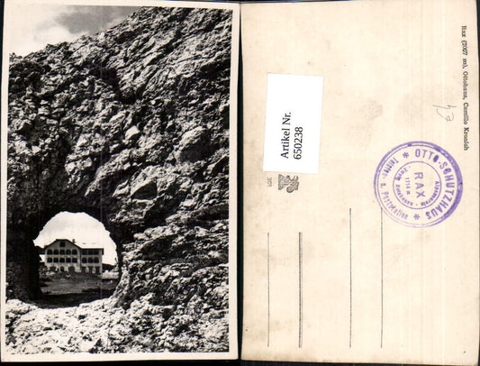 650238,Foto Ak Rax Ottohaus Camillo Kronich Kleinau Reichenau an der Rax