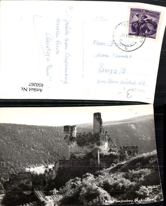 650267,Foto Ak Senftenberg Ruine Senftenberg i. Kremstal