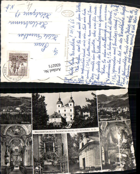 650271,Mehrbild Ak Wallfahrtskirche Sonntagberg Rosenau