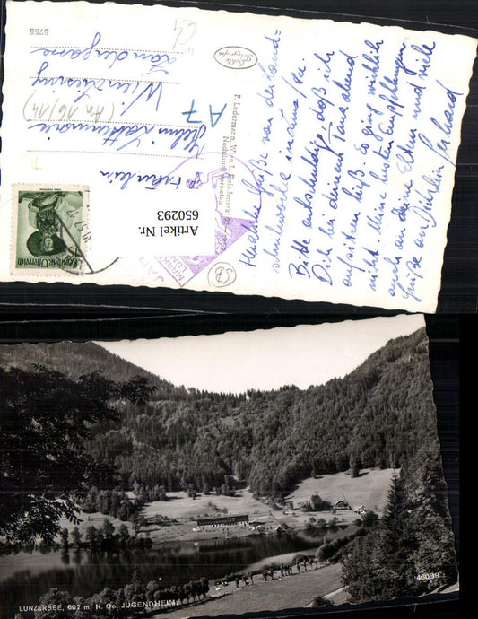 650293,Foto Ak Lunzersee Lunz a. See Jugendheim