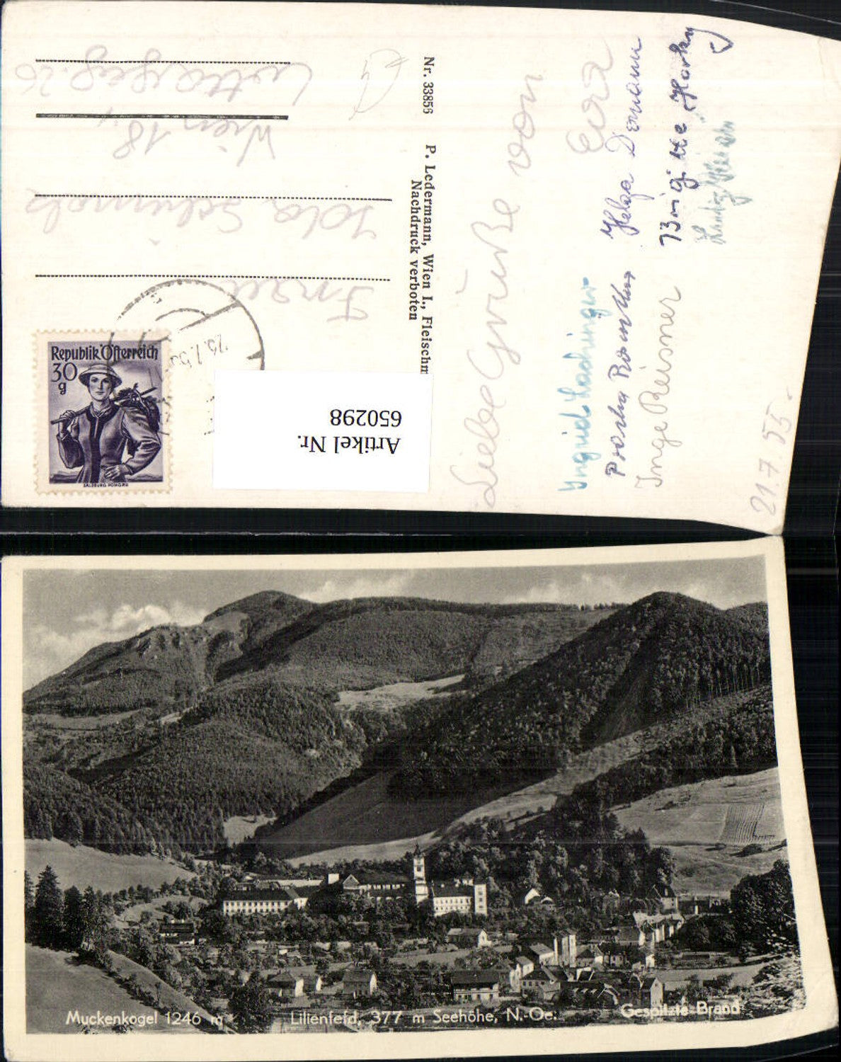 650298,Lilienfeld Gespitzte Brand Muckenkogel