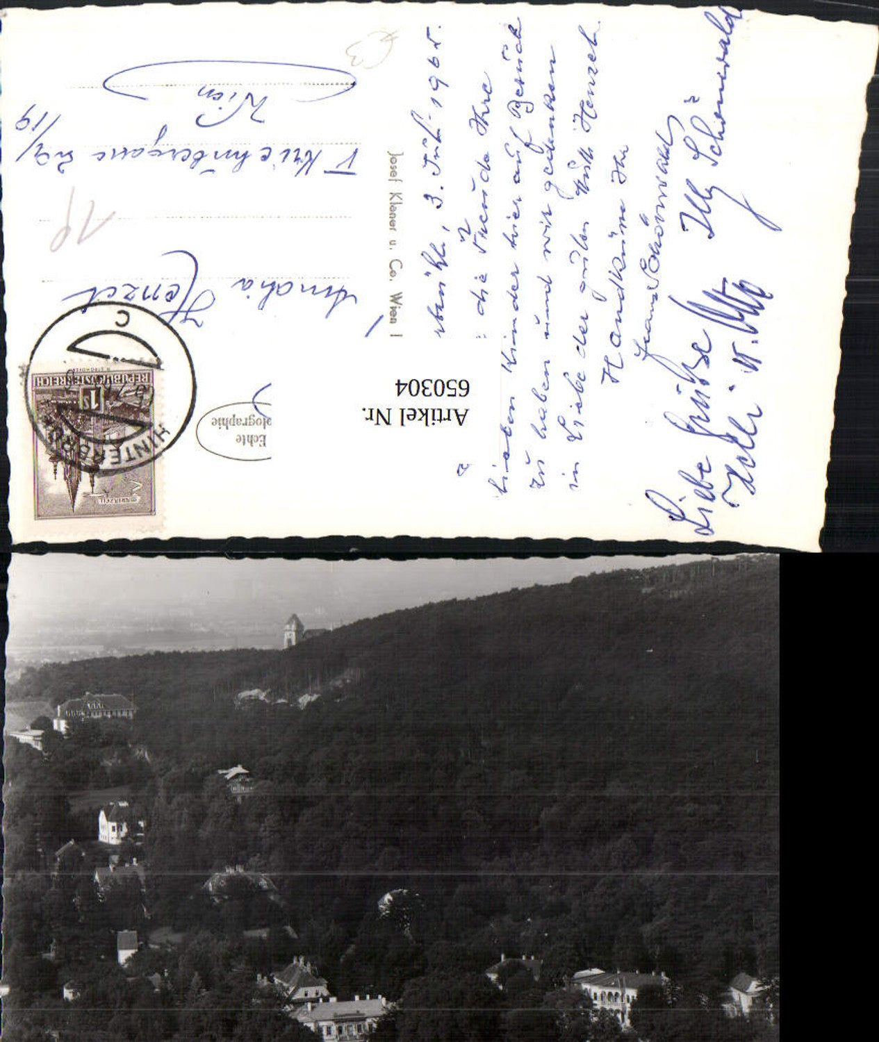 650304,Foto Ak Vorderbrühl geg. Burg Liechtenstein Mödling