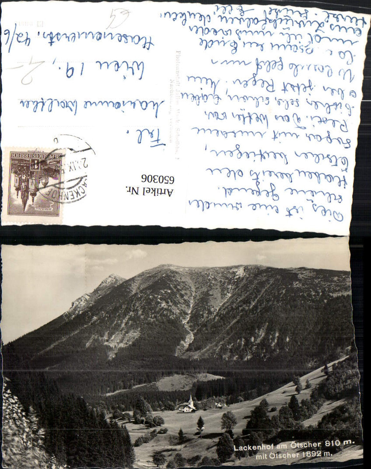 650306,Foto Ak Lackenhof am Ötscher m. Ötscher