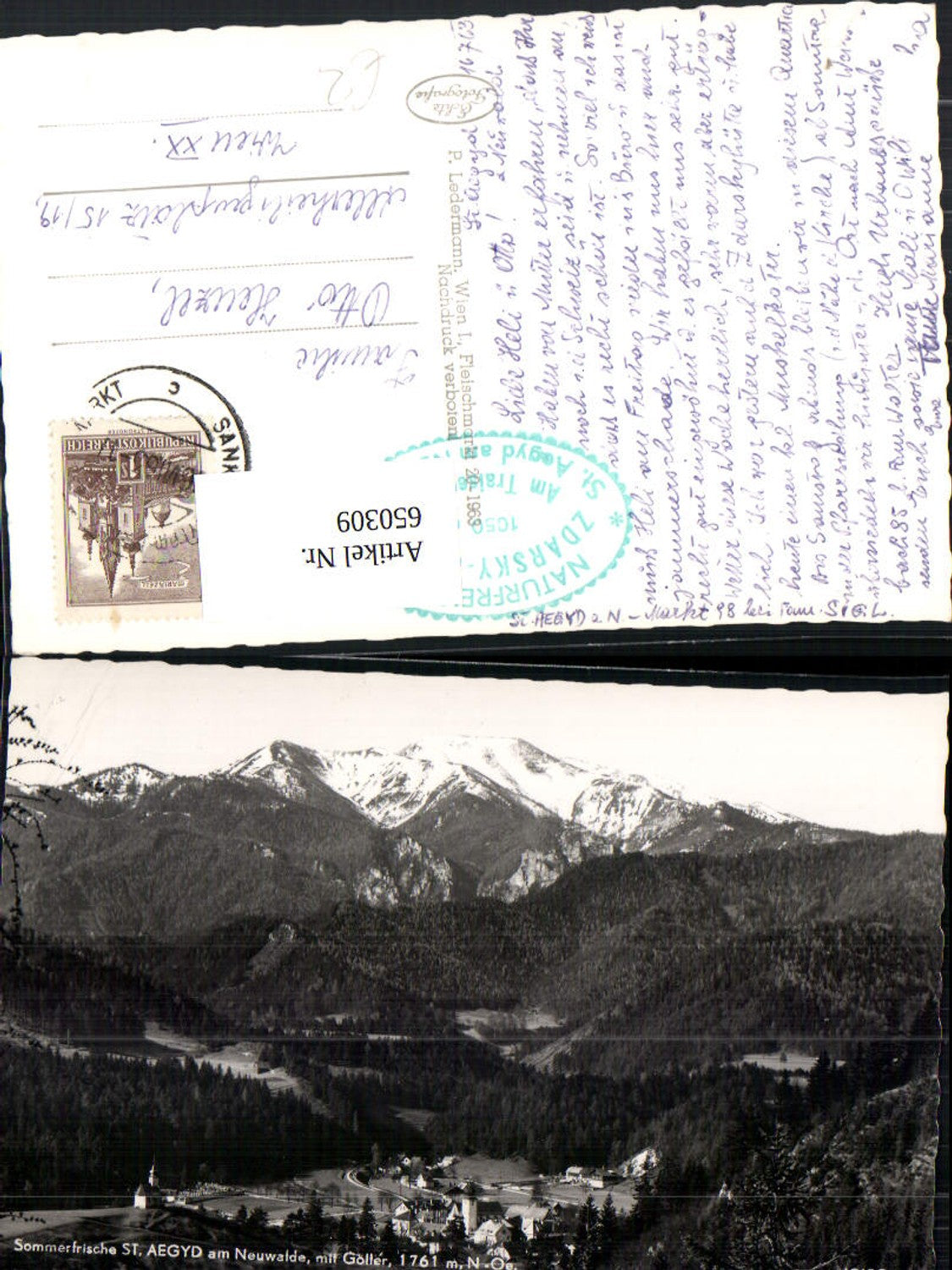 650309,Foto Ak St. Aegyd am Neuwalde mit Göller