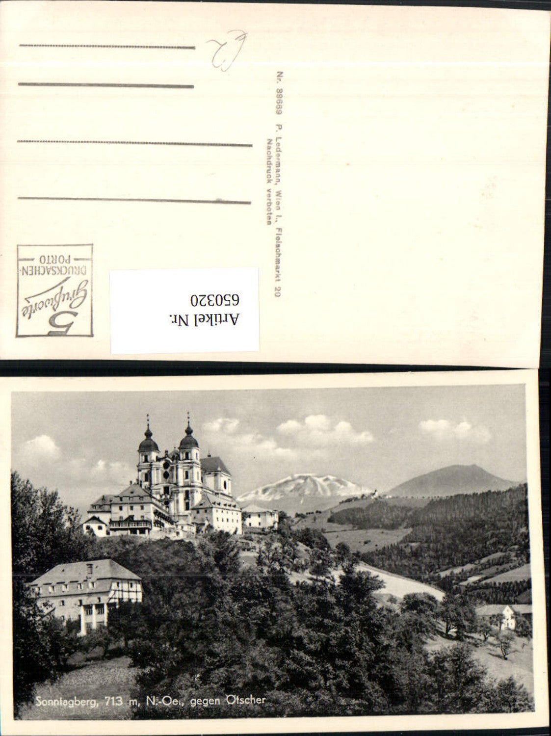 650320,Foto Ak Wallfahrtskirche Sonntagberg Rosenau a. Sonntagberg Ötscher