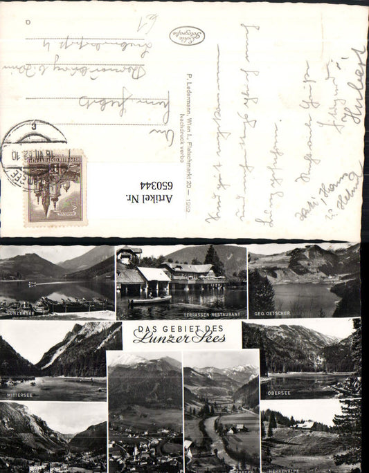 650344,Mehrbild Ak Lunzer See Lunz a. See Mittersee Obersee Herrenalpe Schloss Seehof