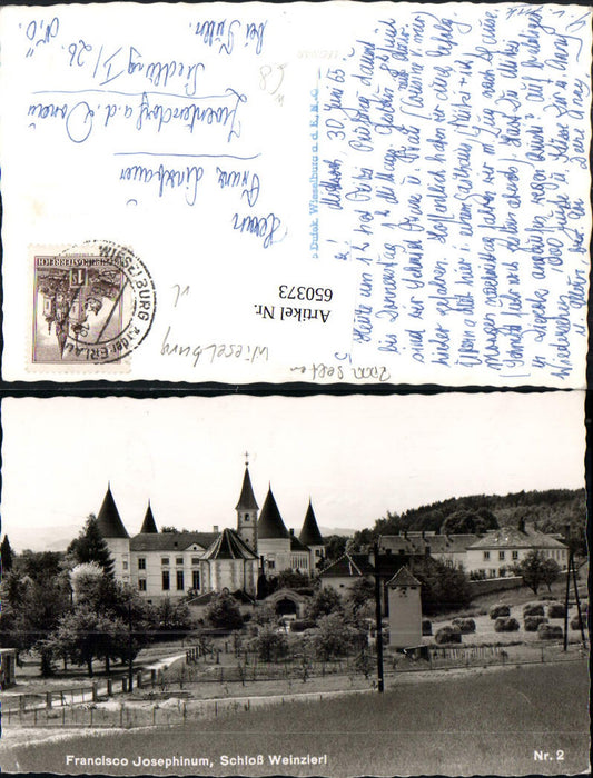 650373,Foto Ak Francisco Josephinum Schloss Weinzierl Gemeinde Wieselburg-Land