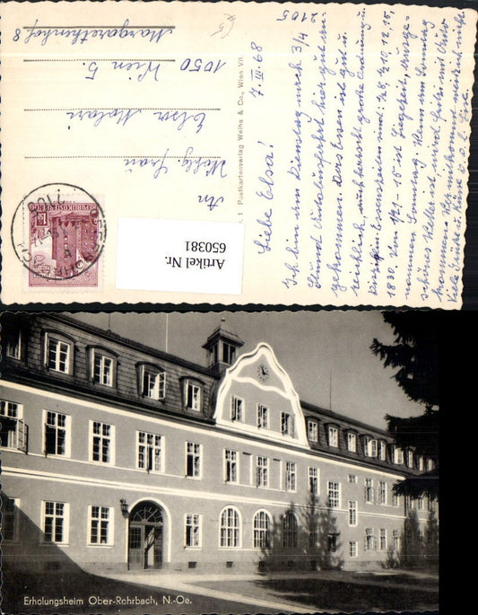 650381,Foto Ak Leobendorf Erholungsheim Ober-Rohrbach