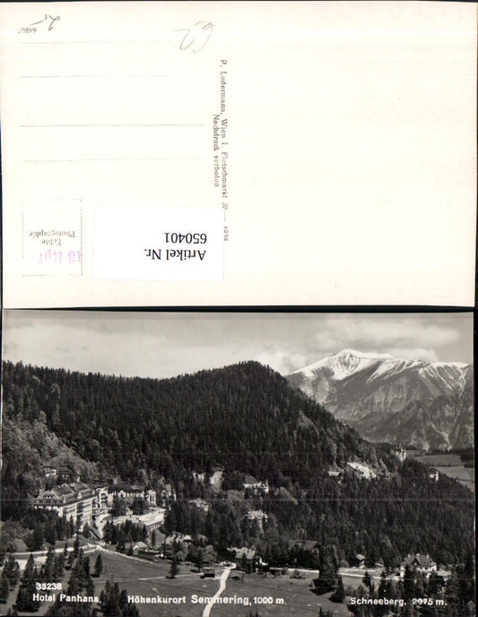 650401,Foto Ak Semmering Hotel Panhans