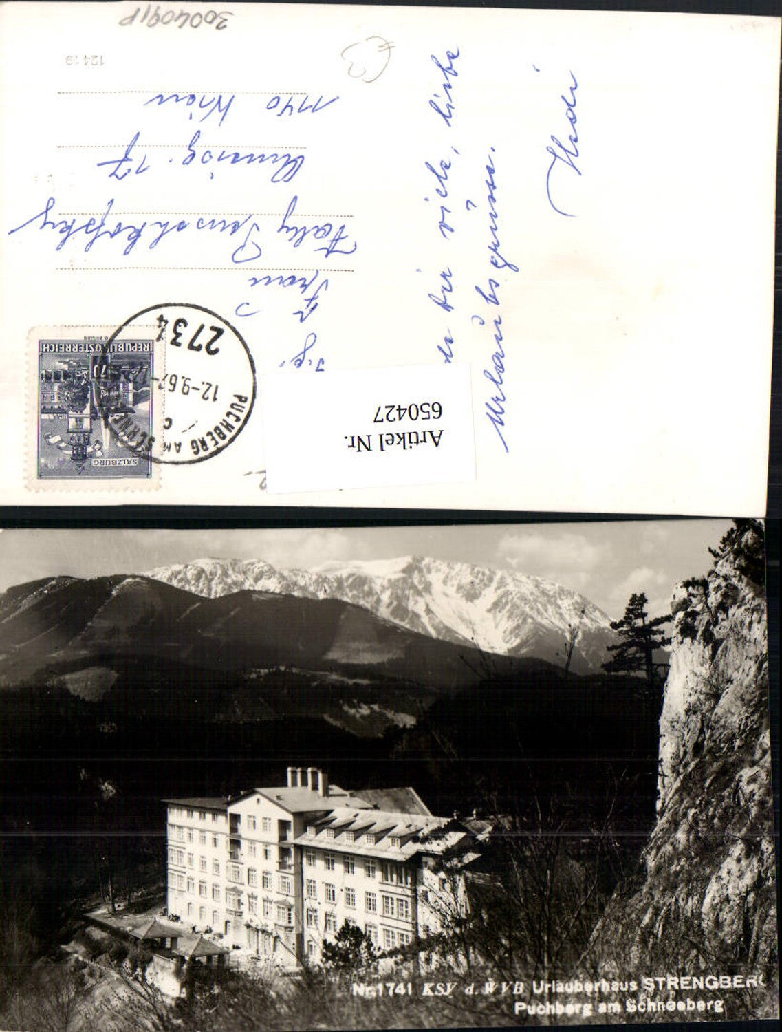 650427,Foto Ak Urlauberhaus Strengberg Puchberg a. Schneeberg