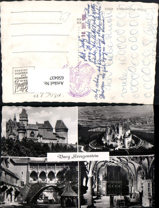 650437,Mehrbild Ak Burg Kreuzenstein Leobendorf Hof Grosser Saal