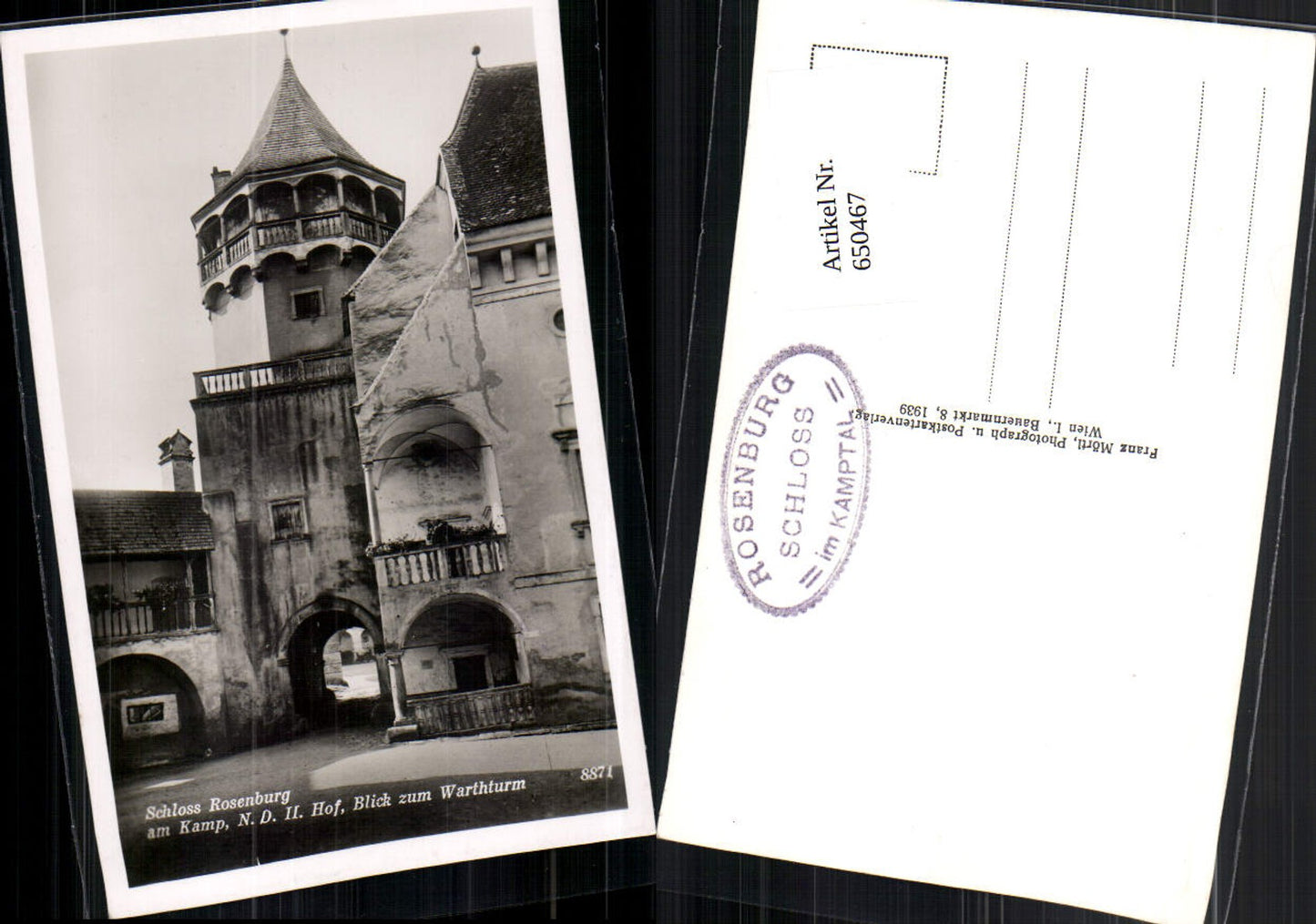 650467,Rosenburg am Kamp Schloss Warthturm