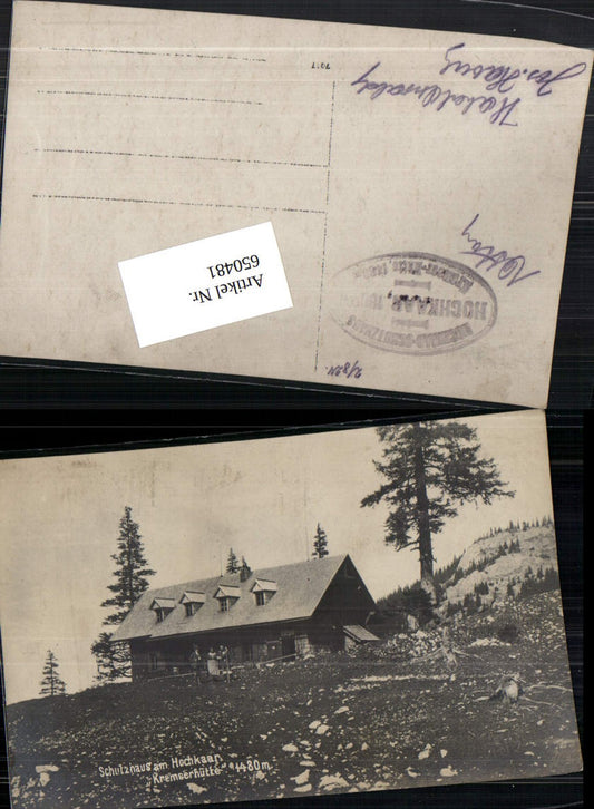 Foto-AK Schutzhaus am Hochkaar Hochkar Kremserhütte Göstling an der Ybbs