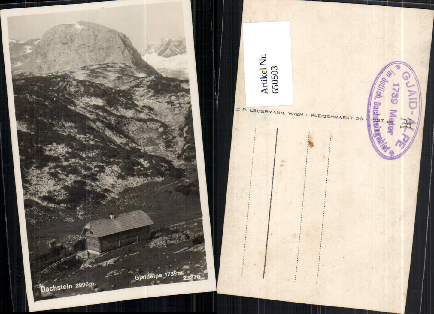 650503,Dachstein Gjaidalpe bei Gosau Obertraun