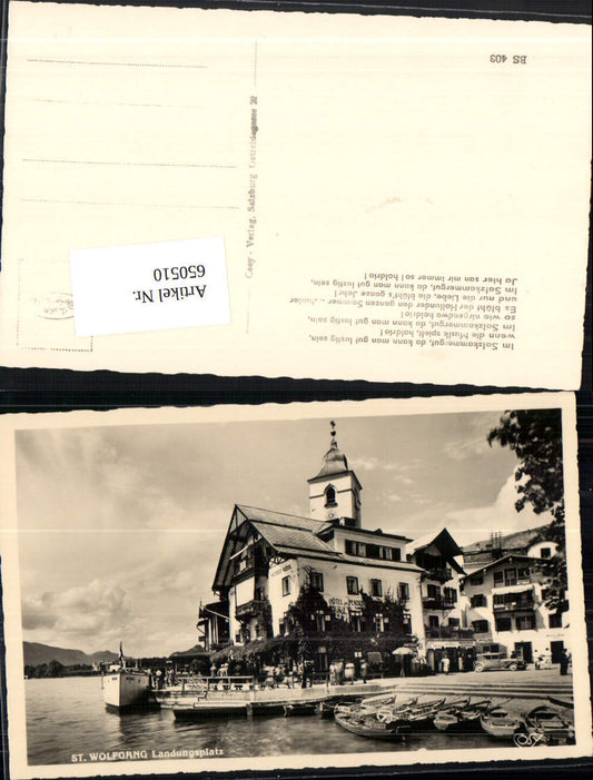 650510,St. Wolfgang am Wolfgangsee Landungsplatz Hotel Weisses Rössl Auto
