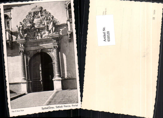 650520,Spittal an der Drau Schloss Porcia Portal pub Kunz Ruda