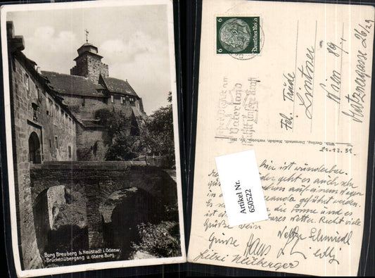 650522,Burg Breuberg b. Neustadt im Odenwald Otzberg Hainstadt Brückenübergang Brücke