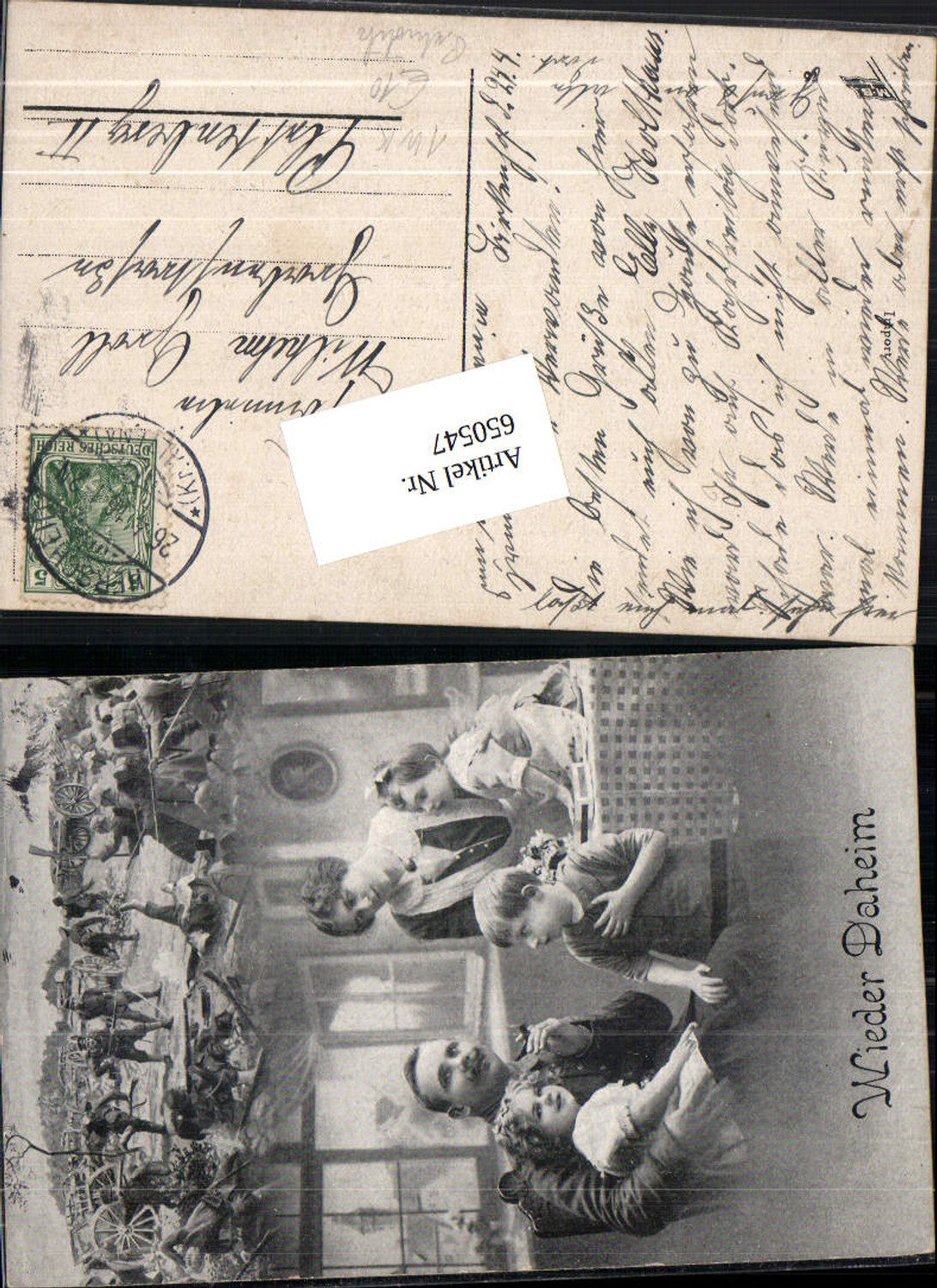 650547,Soldat Patriotik Kinder Mutter Gefecht Zigarette rauchen Stp. Herscheid n. Plattenberg