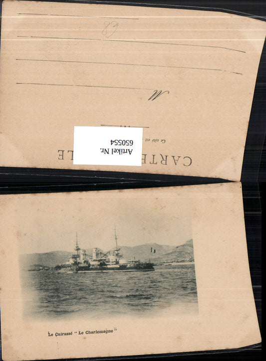 650554,Le Cuirasse Le Charlemagne Schiff Kriegsschiff Marine Kriegsmarine
