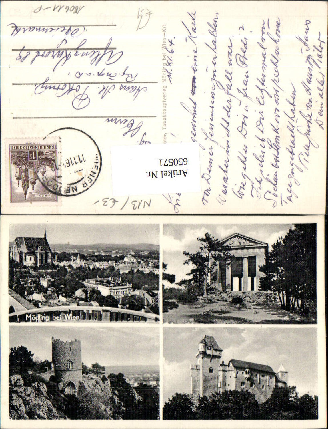 650571,Mehrbild Ak Mödling b. Wien Burg Liechtenstein
