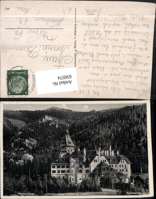 650574,Semmering Palace Hotel u. Hotel Erzherzog Johann